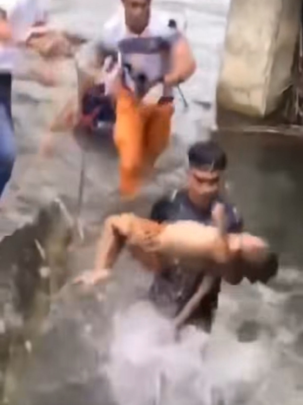 Look: A six-year-old rescued from a river in Maguindanao